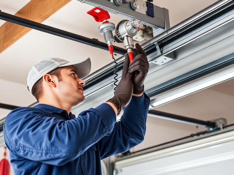Professional garage door maintenance service